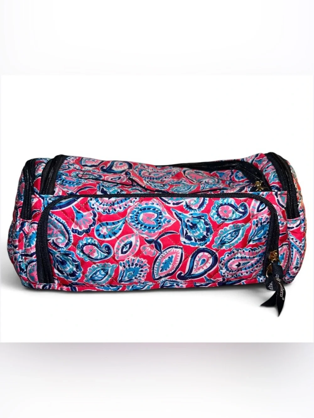 NWT Simply Southern Quilted Packable Paisley Cosmetic Bag Travel Makeup Case